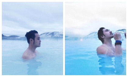 Quang Vinh, Lý Quí Khánh khoe cảnh ngắm cực quang tuyệt đẹp