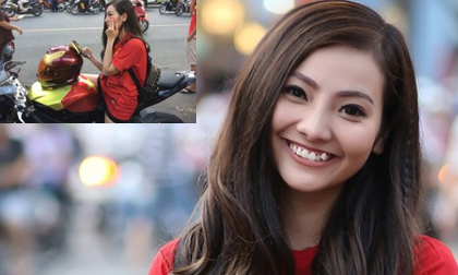 Hotgirl 'cưỡi' motor phân khối lớn đến cổ vũ U23 Việt Nam khiến dân mạng 'dậy sóng'