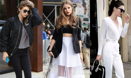 Công thức diện màu trắng - đen đẹp 'kinh điển' 