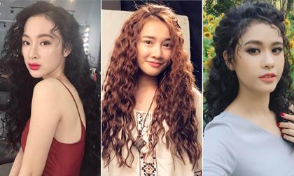 Xu hướng làm tóc xù mì giống mỹ nhân Hàn Sulli 'lây' sang nhiều sao Việt