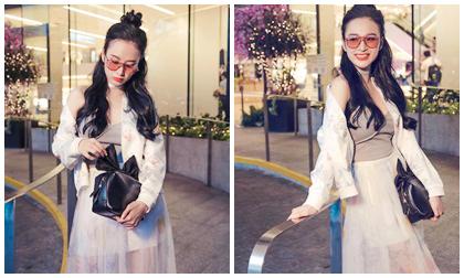 Angela Phương Trinh cực kỳ trẻ trung, đáng yêu với tóc 'củ tỏi' búi nửa