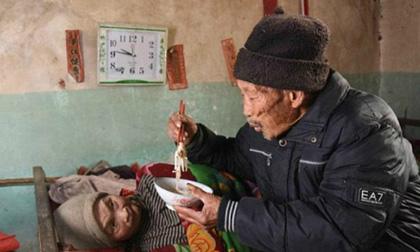 Lắng lòng cùng tình yêu của người đàn ông 56 năm tận tụy chăm sóc vợ tật nguyền