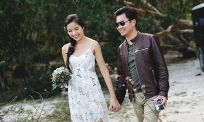 Ảnh cưới lãng mạn của Á hậu Kiều Khanh và chồng