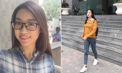 Thời trang đi học giản dị đến bất ngờ của Hoa hậu Đỗ Mỹ Linh