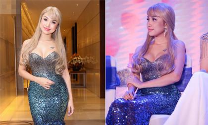 Vân Hugo lộ thân hình 'màu mỡ' khi mặc đầm đuôi cá 