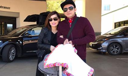 Vợ Đan Trường rạng rỡ xuất viện sau khi sinh quý tử