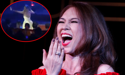 Phản ứng hài hước của Mỹ Tâm khi gặp sự cố trên sân khấu