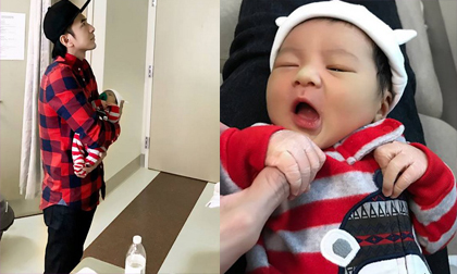 Đan Trường khoe con trai 15 ngày tuổi cực đáng yêu