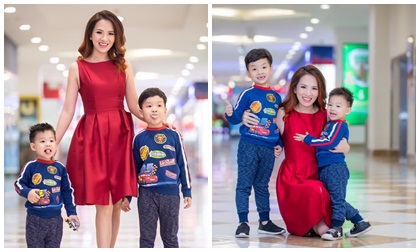 Mẹ con Đan Lê hạnh phúc bên nhau ngày cuối tuần