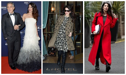 Soi tủ đồ khiến mọi bà bầu thầm mơ ước của vợ George Clooney