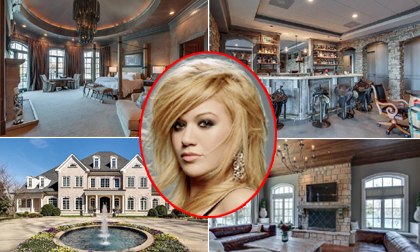 Biệt thự xa hoa như lâu đài của ngôi sao Nhạc Pop Kelly Clarkson