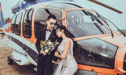 Hot girl 'Tuyệt tình cốc' khoe ảnh cưới lãng mạn cùng chồng 8X