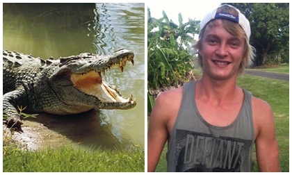 Bất chấp nguy hiểm, chàng trai 9x nhảy xuống sông đầy cá sấu để được hẹn hò với đàn chị