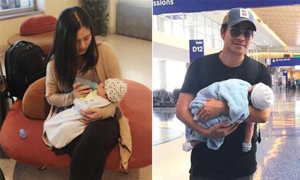 Vợ chồng Ngọc Lan - Thanh Bình đưa con trai về Việt Nam