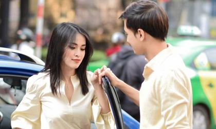 Văn Anh tình tứ đưa bà xã Tú Vi đi thử trang phục 