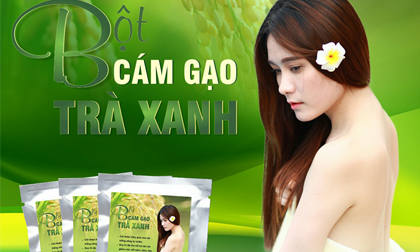 Thanh lọc làn da với bột cám gạo trà xanh