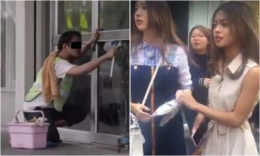 Khoe bố giám đốc nhưng đi ăn thấy ông đang dọn bàn, hành động của cô con gái khiến nhóm bạn cúi đầu xấu hổ