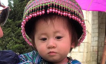Con gái Trang Trần hóa thành cô bé H'Mông đáng yêu