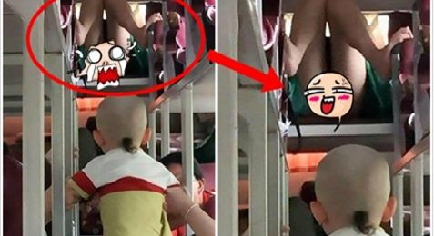 Thiếu nữ nằm 'tơ hớ' chiếu thẳng gương tại chuyến xe giường nằm đông khách