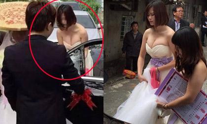 Đám cưới về làng gây tắc nghẽn, dân làng ngã ngửa khi thấy phù dâu xuất hiện