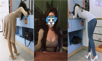 Cô gái gây sốt với tư thế cúi người bắn súng quá đẹp và đây là khuôn mặt thật