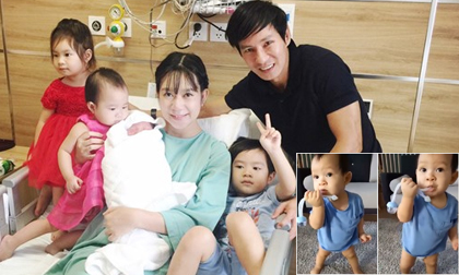 Mới 9 tháng tuổi, con trai út của Lý Hải - Minh Hà đã chập chững biết đi