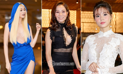 Khánh My hoá thần chết, Thu Minh khoe ngực táo bạo cùng dàn hoa hậu, á hậu càng quét thảm đỏ