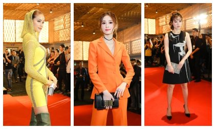 Phạm Hương chọn style 'quằn quại', Đặng Thu Thảo diện suit cam cực chói