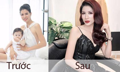 Trang Trần chăm khoe vòng một hơn hẳn sau khi đi nâng ngực