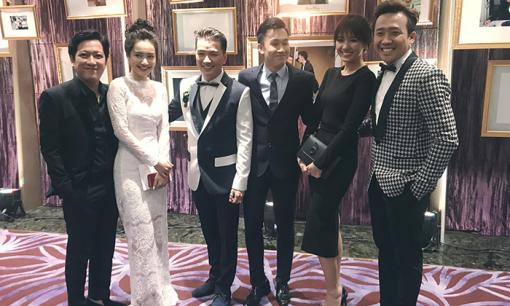 Hai cặp đôi hot nhất showbiz Việt đến mừng tình bạn 14 năm của Đàm Vĩnh Hưng và Dương Triệu Vũ