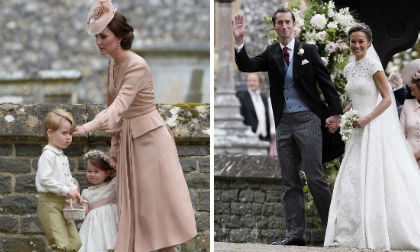 Công nương Anh Kate Middleton đẹp quý phái trong đám cưới em gái 