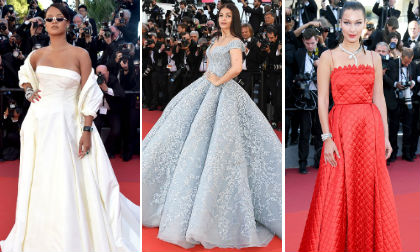 Những bộ đầm 'khủng' làm khuynh đảo thảm đỏ LHP Cannes ngày thứ 3