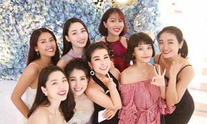 Dàn Hoa, Á hậu hội ngộ tại đám cưới người đẹp thân thiện Hoa hậu Hoàn vũ Trần Hằng Nga