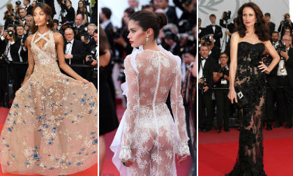 Nóng mắt với trang phục xuyên thấu trên thảm đỏ LHP Cannes ngày thứ 6 