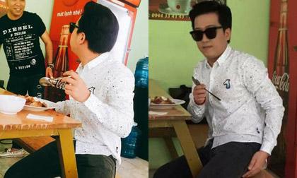 Đứng hình khi thấy Trường Giang bước vào quán cơm với bộ dạng này