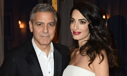 Vợ chồng tài tử George Clooney đón cặp sinh đôi một trai, một gái chào đời