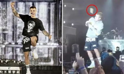 Justin Bieber bị khán giả thẳng ném chai nước vào mặt khi từ chối hát vì không thuộc lời 