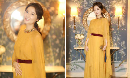 Lâm Tâm Như “tỏa sáng” lung linh với sắc vàng quyền quý 