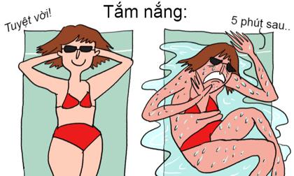 Loạt tình huống 'khó đỡ' khi bạn đi du lịch biển ngày hè