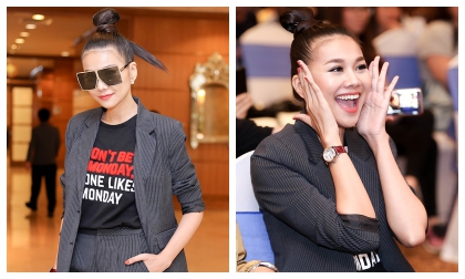 Thanh Hằng lại gây thương nhớ với phong cách menswear, quẩy hết mình trong buổi offline fan