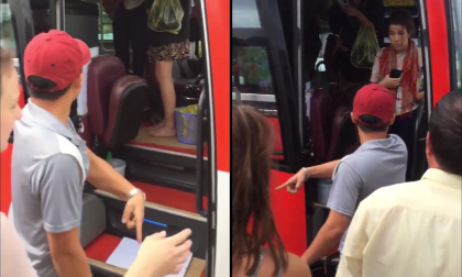 Nhân viên nhà xe ném đồ, quát mắng và đuổi khách nước ngoài giữa đường ở Nha Trang