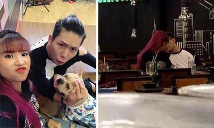 Khởi My lên tiếng giải thích về bức ảnh khóa môi trong quán ăn