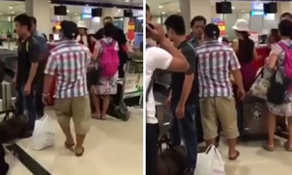 Hiếu Hiền suýt đánh người, gây náo loạn tại sân bay