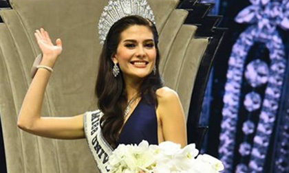Nhan sắc xinh đẹp của cô gái lai vừa đăng quang Hoa hậu Hoàn vũ Thái Lan 2017