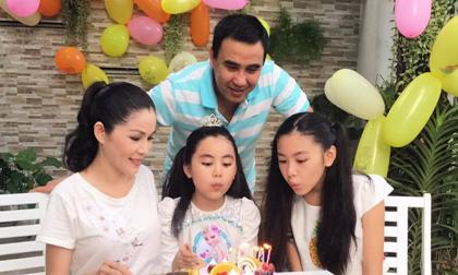Vợ chồng Quyền Linh tổ chức sinh nhật vui vẻ cho con gái