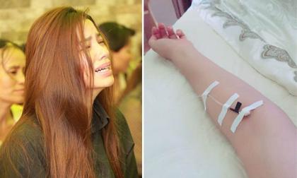 Sau tang lễ của bố, Hoa hậu Phạm Hương phải truyền nước khiến fans lo lắng