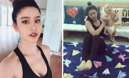 Trương Quỳnh Anh bị 'ném đá' vì sử dụng trẻ nhỏ như 'dụng cụ' tập thể dục