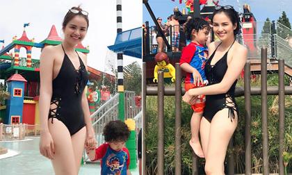 Lâu lắm rồi mới thấy Hoa hậu Diễm Hương mặc áo tắm khoe dáng