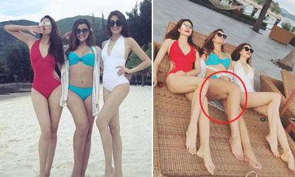 Cùng diện đồ bơi, Phạm Hương và Lệ Hằng đẹp lấn át Hoa hậu người Dominica