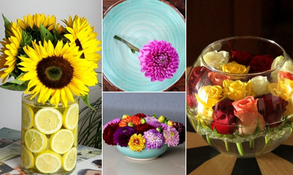 Mẹo hay: Ba ý tưởng cắm hoa kiểu mới tuyệt đẹp